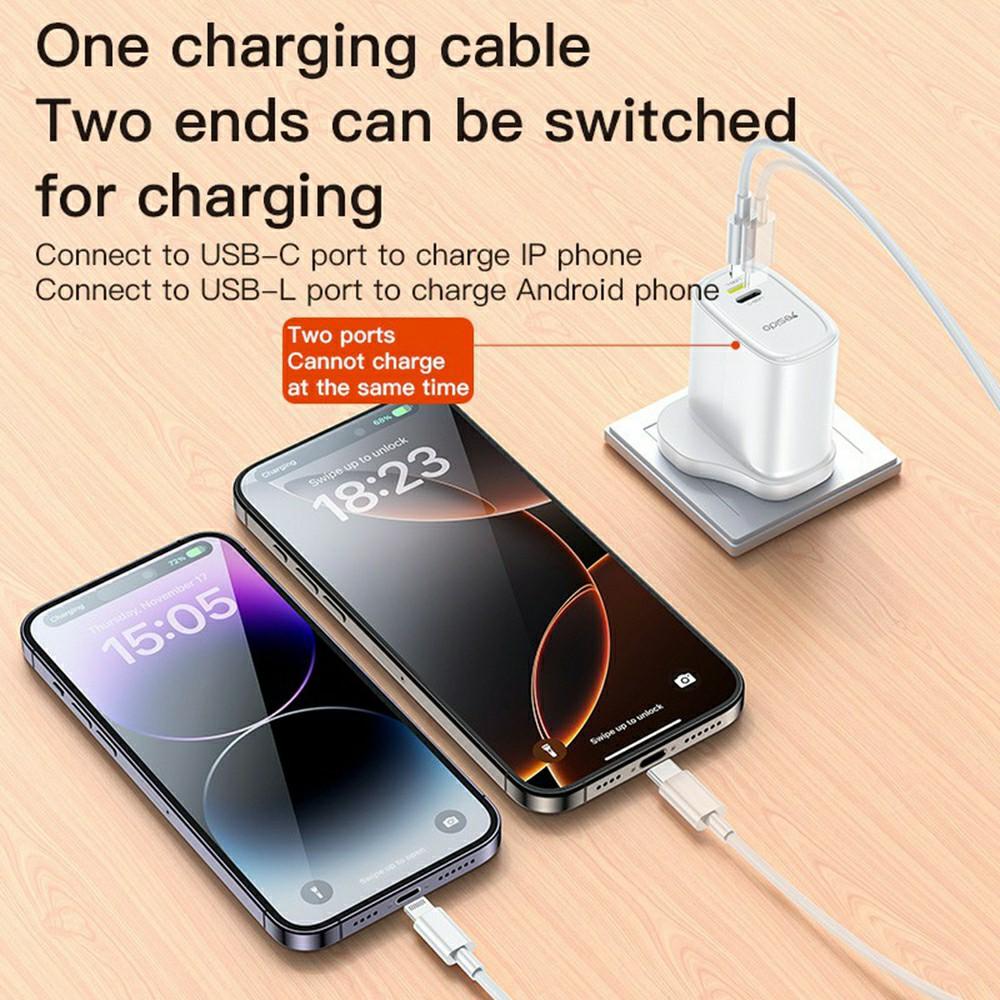 TOOCKI TCT67-34B1 67W Schnellladegerät Digitalanzeige USB-A USB-C Anschluss Netzteil mit ausziehbar