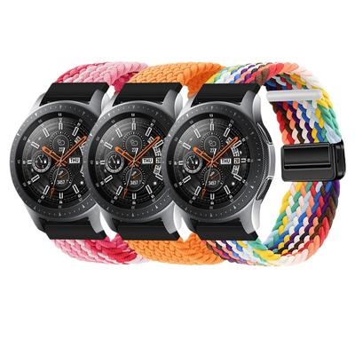 Suitable for Huawei Samsung Smart Watch with Magnetic Buckle Nylon Strap
