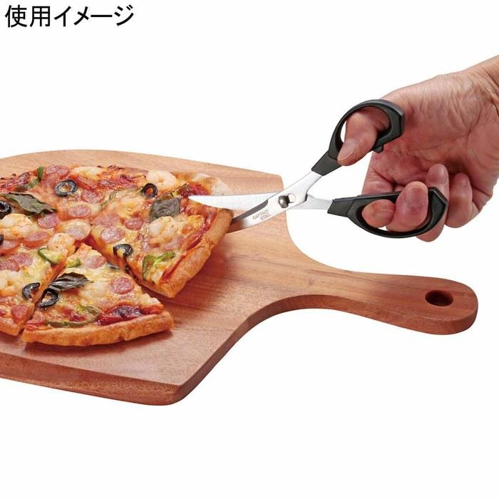 [Captain Stag] BBQ Kitchen Scissors Curved Multi-Purpose Scissors, Disassemblable, Mini, Made in Japan, UH-4710, Silver, (approx.) 65 x