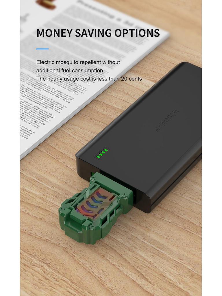 Portable USB Rechargeable Wireless Mosquito Repellent Heater & Coil