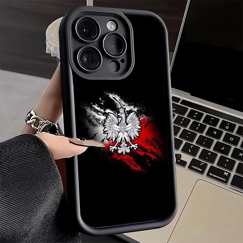 Phone Case for iPhone 17 Air 16E 15 16 Pro Max Poland Flag White Red Cover 14 Plus 13 12 Mini Soft Shell Silicone Fundas