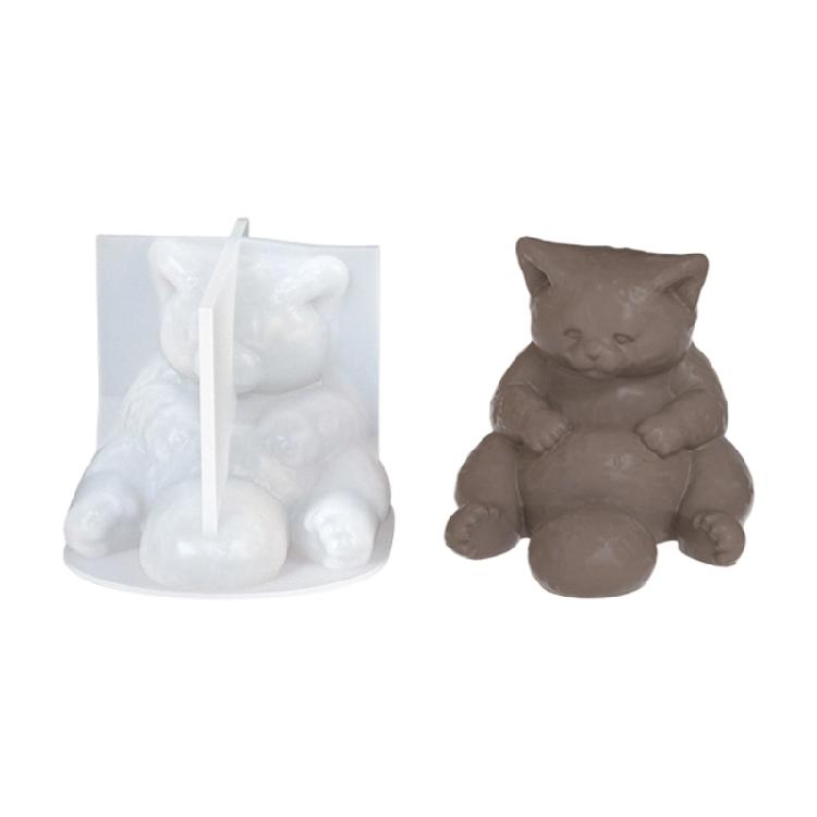 

Silicone Cats Mould For Artistic Creation Including Candle Soap And Cements Decoration 1