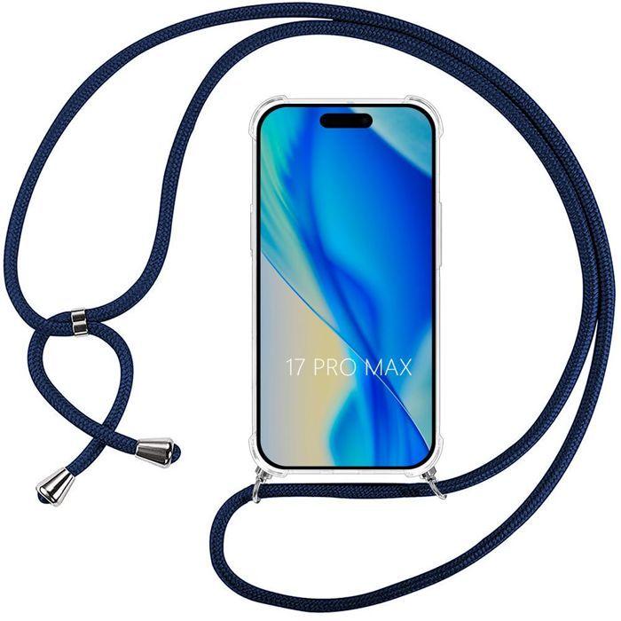 Coque de Protection - BOOLING - iPhone 17 Pro Max - Souple - Antichoc - Cordon Bleu Marine