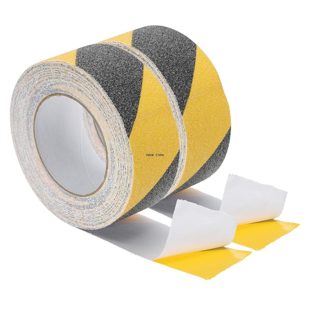 5cm*10m Anti Slip Tape Yellow-Black White-Red Waterproof Outdoor Indoor Grip Stickers Safety Non Skid Adhesive Strips For Stairs