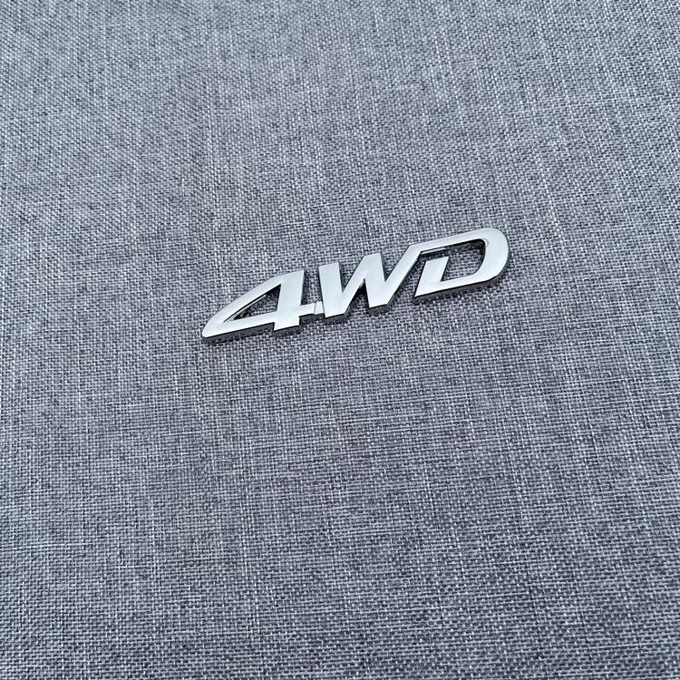 1X 4WD Metallaufkleber 3D Chrom Emblem Abzeichen Aufkleber Auto Styling für CRV Accord Civic Grand Vitara Swift SX4 Aufkleber