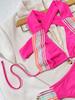 Halter Bikini Push Up Women Swimsuit Female Swimwear Mesh Brazilian Bikinis Set Swimming Suit Beachwear Bathing Suit