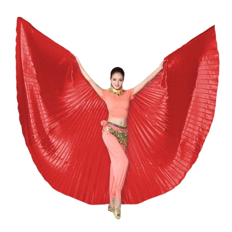 Professional Belly Dance Costume Angel Isiss Wing Belly Dance Isiss Wing with Stick Butterfly Wing Halloween Costumes No slit wings Simple