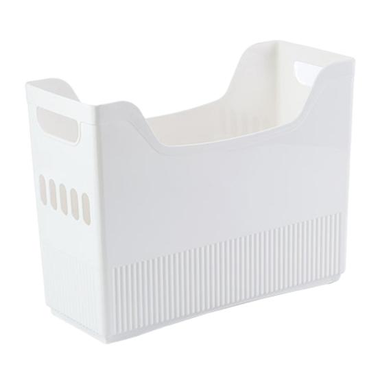 Kitchen Storage Box with Built-in Pulley Design Plastic Scrapbook Paper Storage Case Transparent Storage Bin