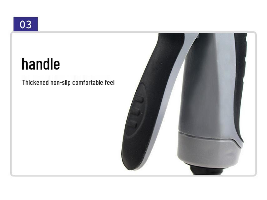 T8 Multicolor Rubber-Coated High-Pressure Foam Lance Car Wash Water Gun