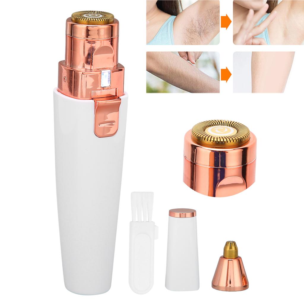 Multifunctional Hair Remover 2 In 1 Eyebrows Facial Hair Remover Trimmer Painless Lipstick Shaver
