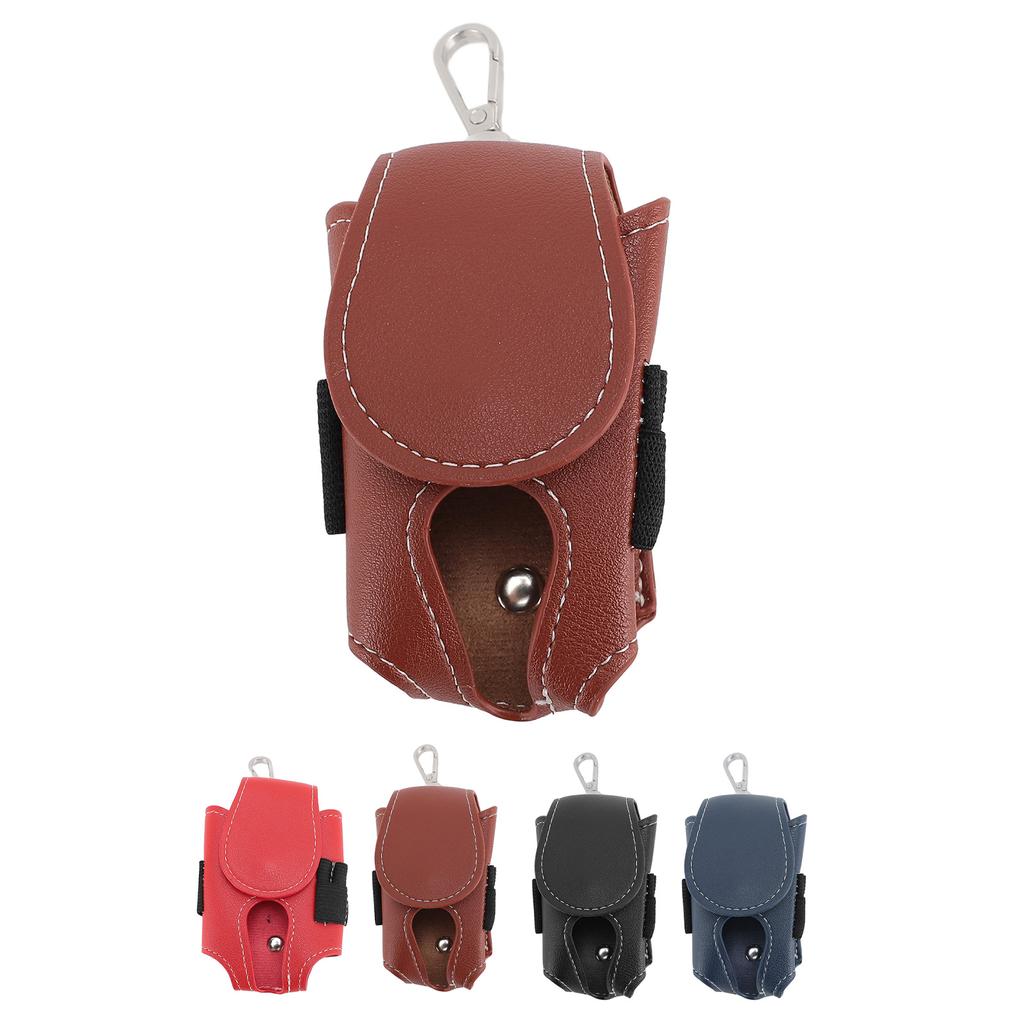 Club Ball Waist Bag PU Leather Water Resistant Portable Ample Space Stylish Club Ball Storage Pouch 