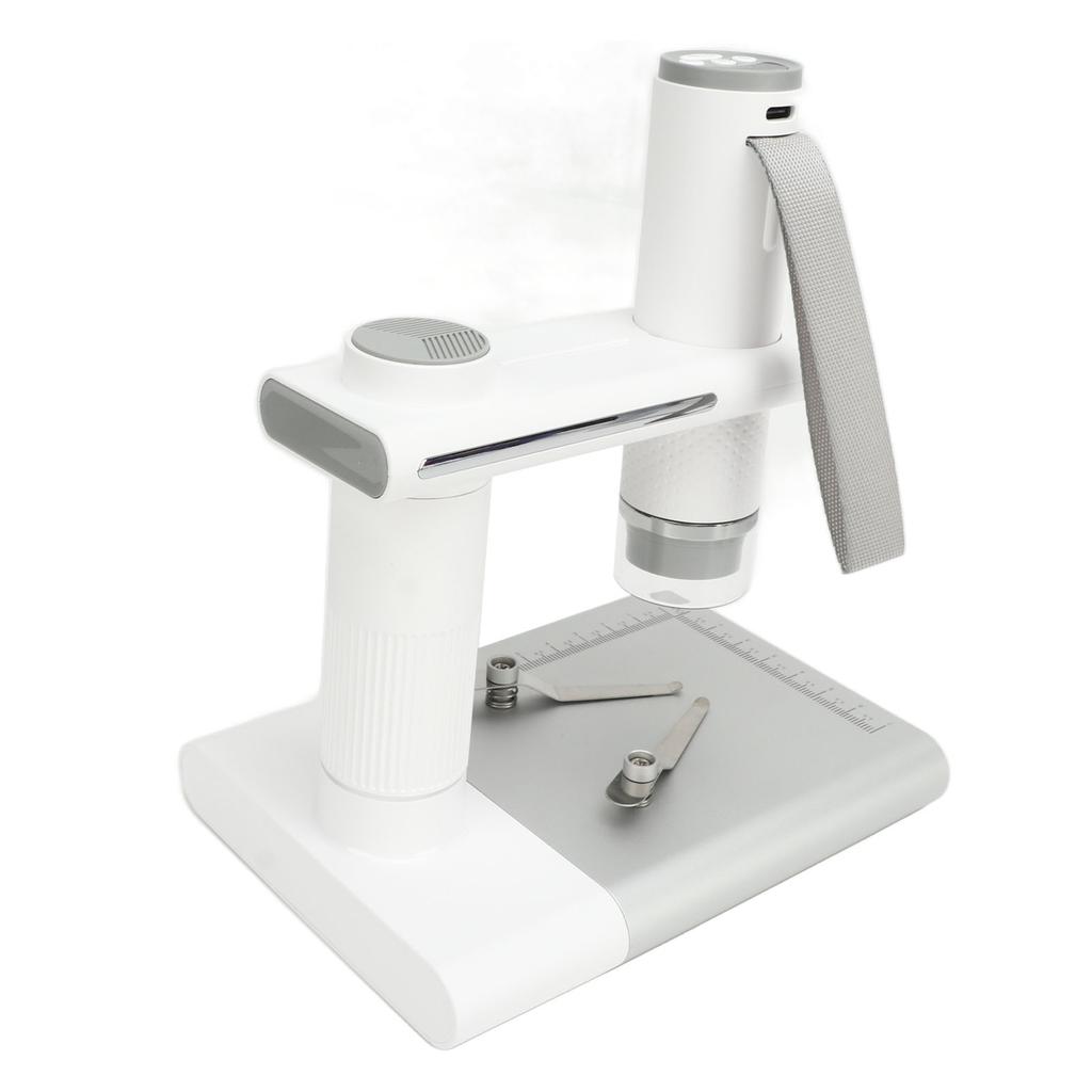 Wireless Digital Microscope 50‑1000X Magnification HD 2MP WiFi USB Microscopes Camera with 8 Adjustable LED and Stand