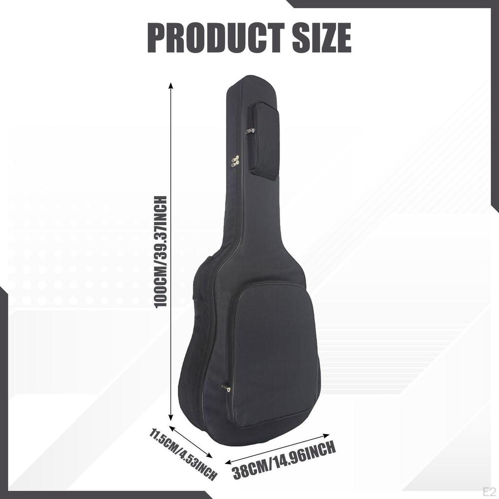 36 38 inch Guitar Bag Gig Carrying Handle Accessory Pocket Protection Soft Waterproof Oxford