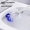 Soft Bristle Toilet Brush Plastic Bathroom Cleaning Brush with Extended Handle Multi-purpose Cleaning Brush Large Brush Wall-mounted Toilet Brush 1pc
