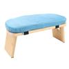 Wooden Meditation Bench Ergonomic Detachable Meditation Kneeling Stool Soft Cushion for   with Carry Bag