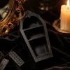 Tiered Display Stand for Crystals Gothic Coffin-Shaped Jewelry Storage Box 3D Printed Mini Casket Ring Halloween Home Decor Accessories Trinket