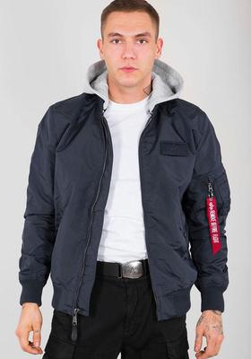 Demiseason Jacket Alpha Industries MA-1 TT Hood (196108) Rep. Blue (196108-07)