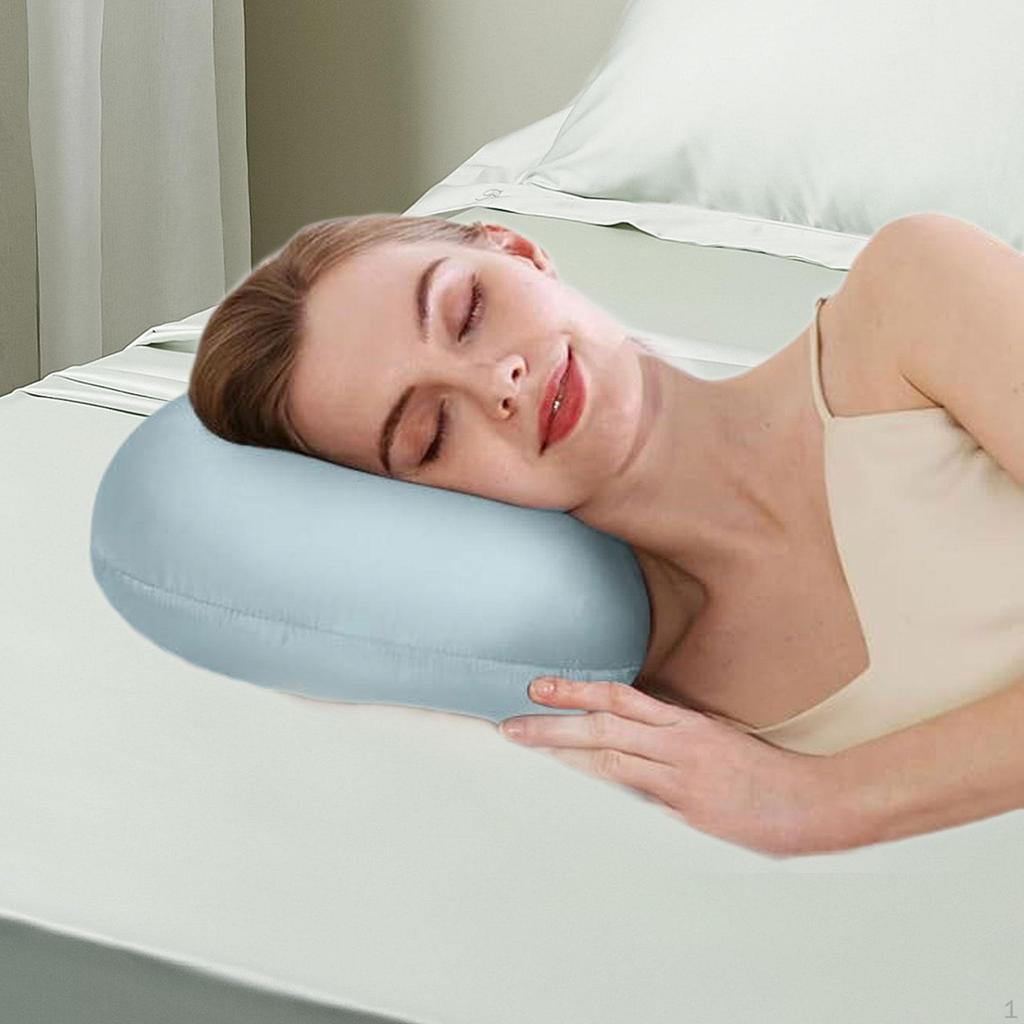 Ear Piercing Pillow Side Sleepers Head Neck Support Breathable wearing Headphones Earrings