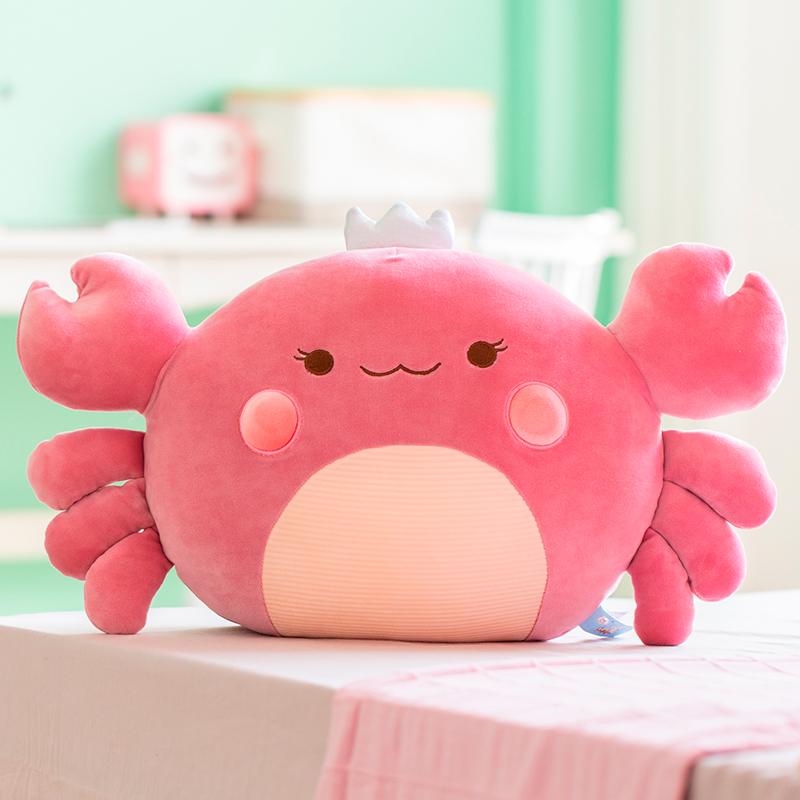 58cm Down Cotton Stuffed Crab Plush Underwater Animal Cute Little Plushie Chair Sofa Decor Toy Throw Pillow