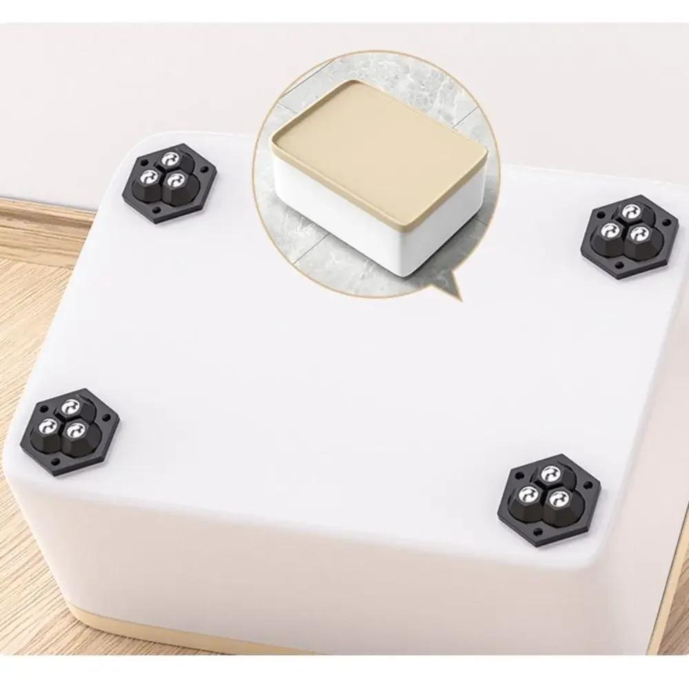Mini Self Adhesive Furniture Casters Wheels 360° Rotating Stablize Universal Wheel Mute Ball Self Adhesive Pulley Base