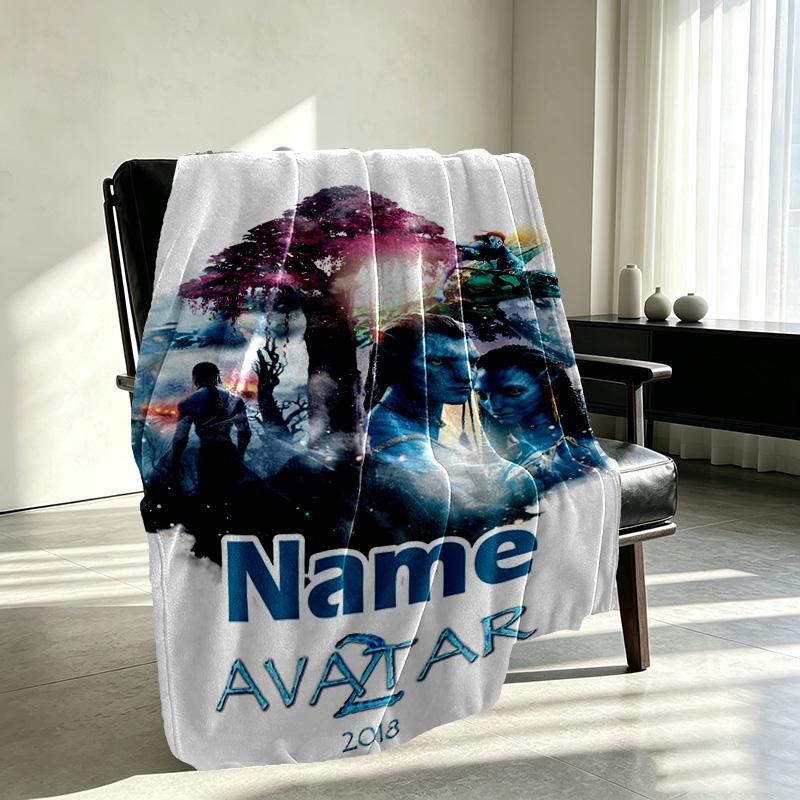 Coperta Stampata con Avatar Personalizzato e Nome Personalizzato, Decorazione per la Casa, Camera da Letto, Divano, Campeggio, Divanetto, Regali per Compleanno Natale