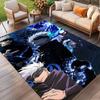 Jujutsu Kaisen Print Rug, Washable Floor Carpet, For Entryway Dorm Laundry Room Office Study, Home Decor Birthday Christmas Gift
