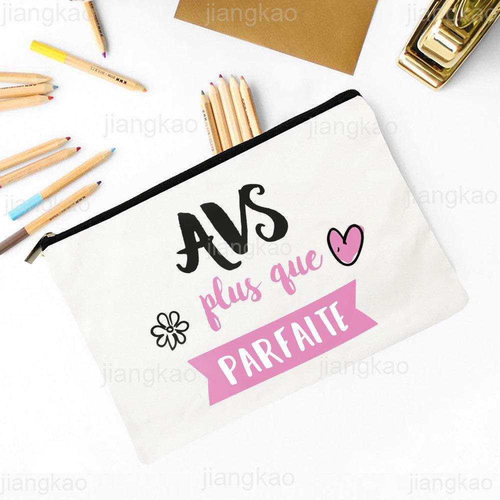 Super AVS Printed Makeup Bag Women Travel Neceser Cosmetic Zipper Pouch Travel Toiletry Organizer School Pencil Bags AVS Gifts