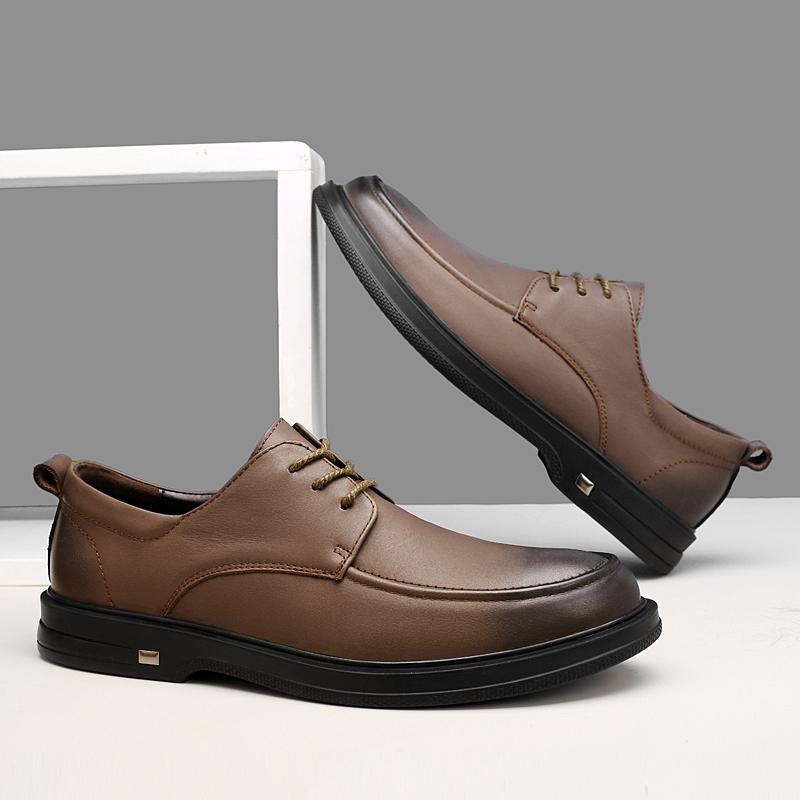 Fashion Genuine Leather Male Oxford Shoes Handmade Brand Men Casual Shoes Luxury Quality Outdoor Formal Dress Footwear Sneakers