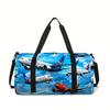 Flugzeugmuster Große Kapazität Gepäcktasche für Jungen/Mädchen Bestes Geschenk 2D Cartoon Reise-Duffels Outdoor Fitness Tasche für Kinder