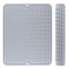 Silicone Dish Drying Mat Heat Resistant Drying Mat For Kitchen Counter Sink Refrigerator Drawer Liner Kitchen Drying Mat