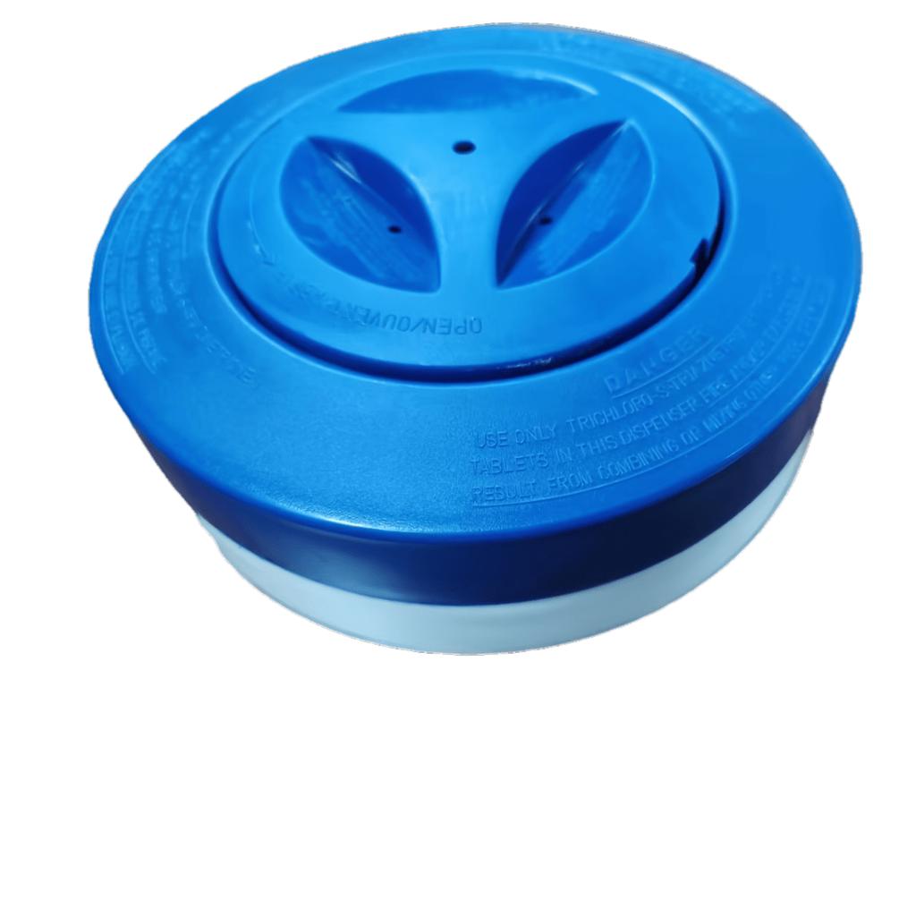 New Thickened 7-inch Floating Pill Box, Blue, Plastic, Floating Pill Float Cup, Swimming Pool, Automatic Dosing Device