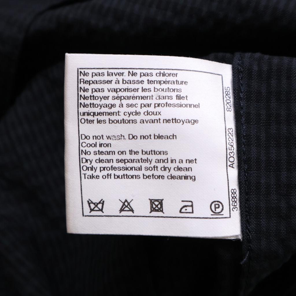 CHANEL [Excellent Condition] P53425V29267 CC Logo Button Short Sleeve Shirt dress 34 NavyUsed