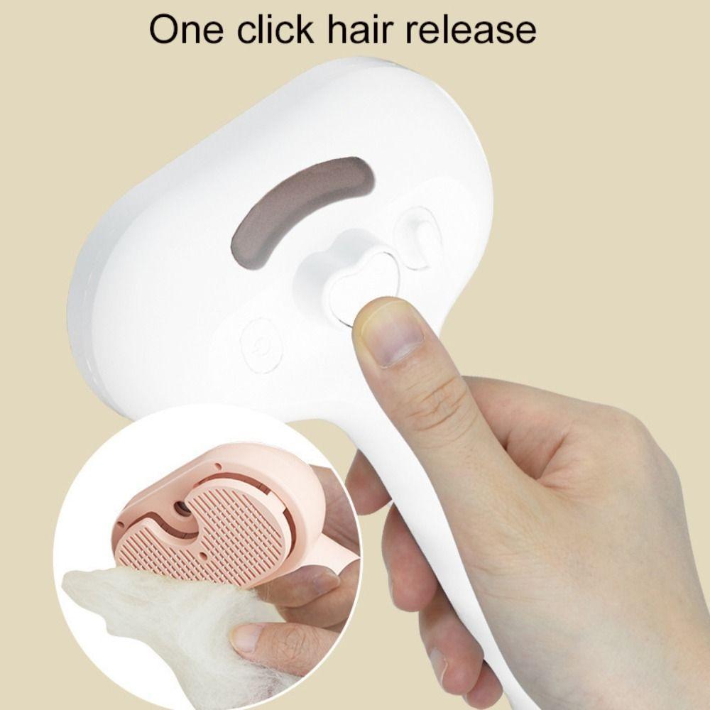 Water Tank Pet Hair Removal Comb Humidifying Pet Steam Brush Cat Massage Comb  Shedding