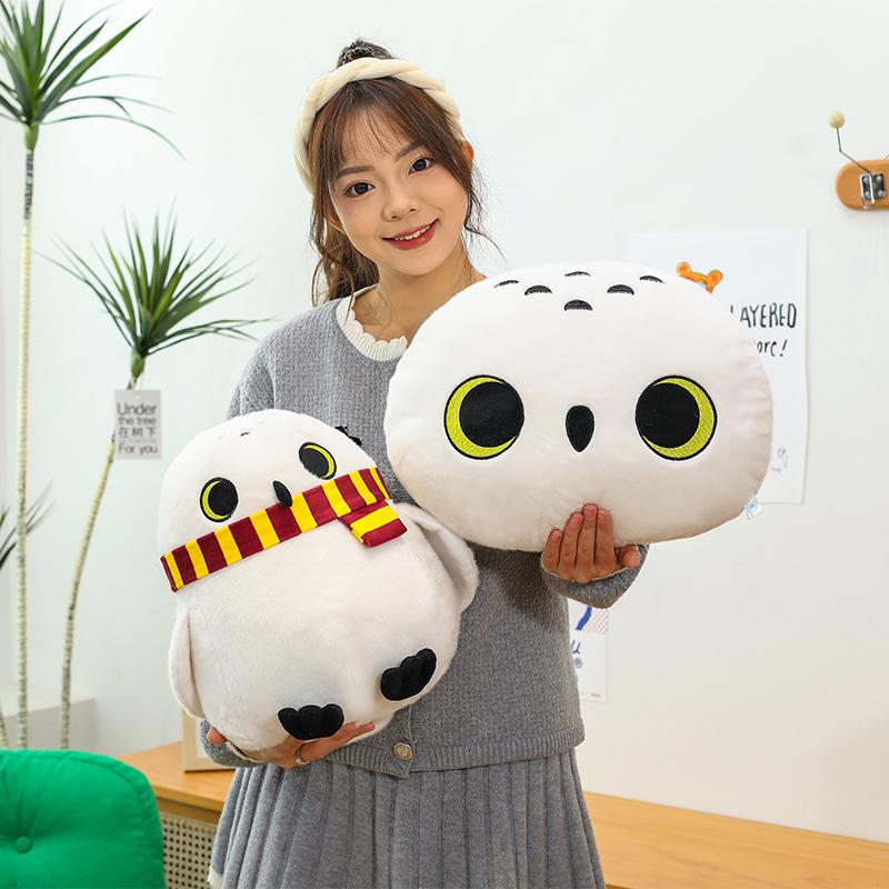 Harry Potter Hedwig Plush Pillow Doll – Cartoon Cushion & Birthday Gift