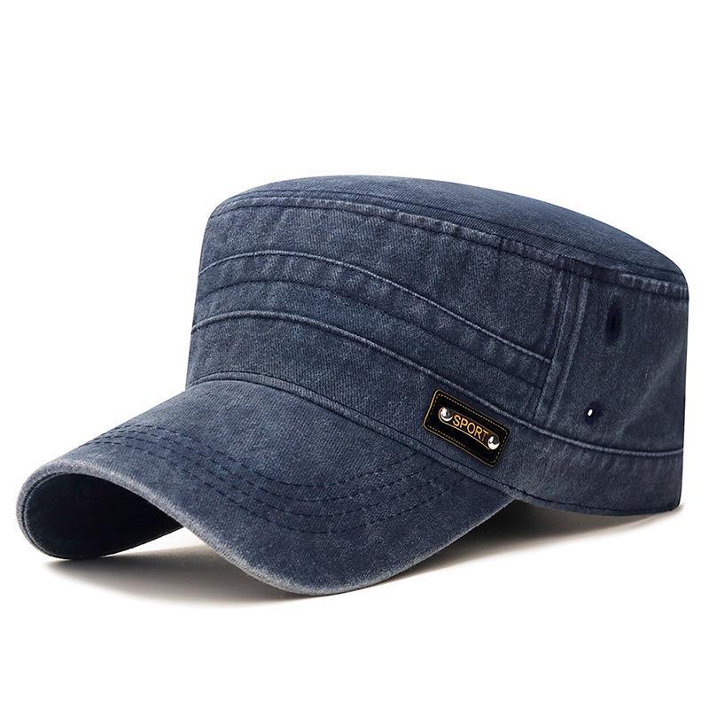 Unisex Washed Cotton Duckbill Cap - Outdoor Leisure Sunshade Hat for Spring & Autumn