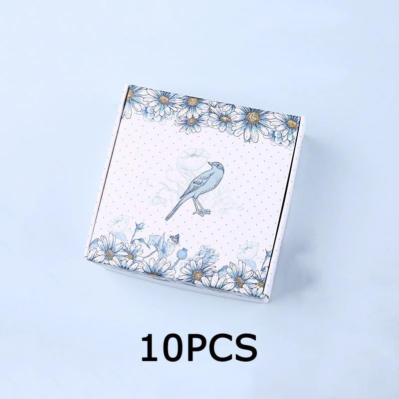 WTEMPO Birthday Wedding Foldable DIY Gift Boxes Flower Printed Soap Boxes Party Decor Treat Boxes Daily Presents Wrapping Boxes