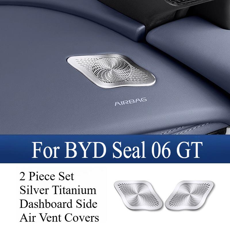 For BYD Seal 06 GT trument Panel Air Outlet Masks Both Sides Stainless Steel Protective Cover Car Automobiles Accessories