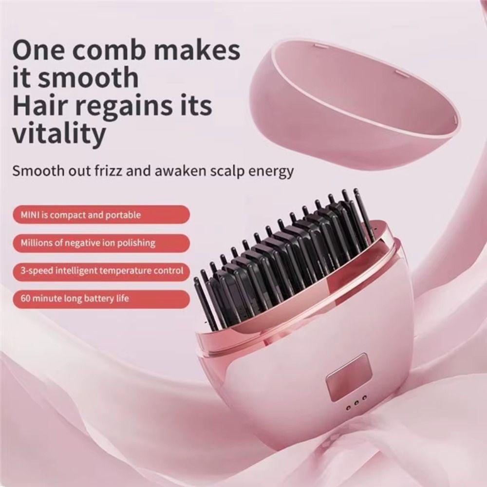 Fast Heating Technology Electric Hair Brushes Portable Straightening Comb  Personal Care