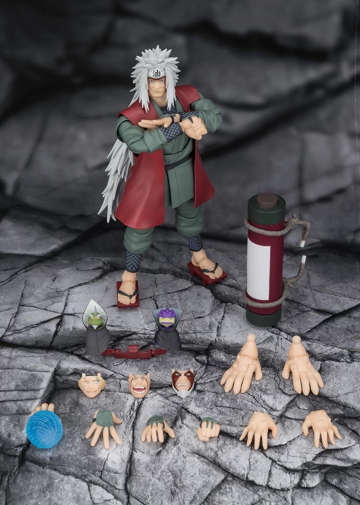 TAMASHII NATIONS NARUTO Jiraiya The Master of the Hero of Konoha Sage Mode Set - - S.H.Figuarts - Senjutsu, -
