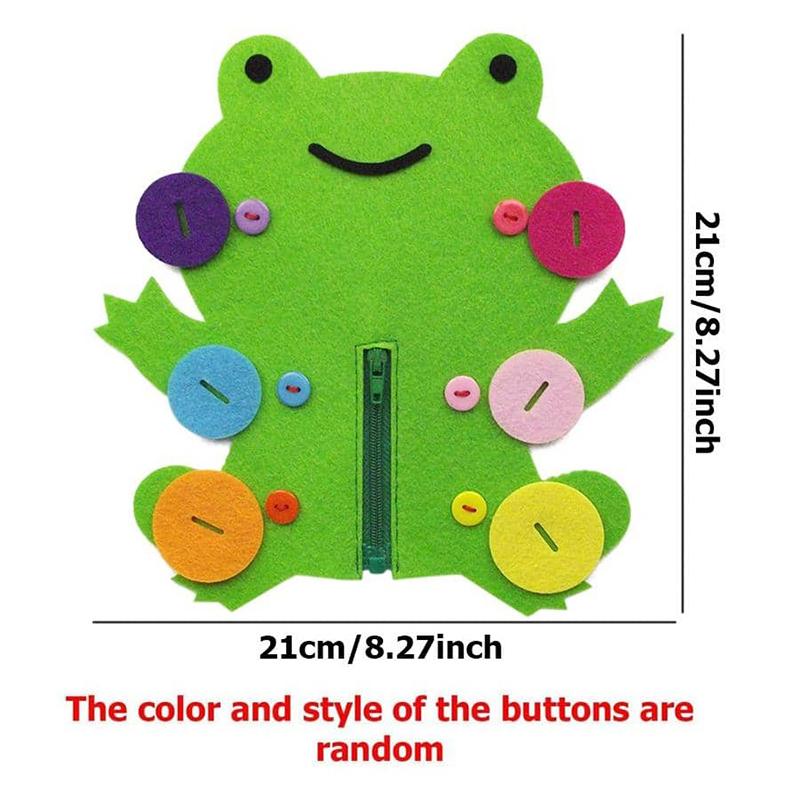 Children Diy Button Early Education Children Toys Montessori Teaching AIDS To Learn Non-woven Fabric Button Up Toy Supplies