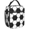 Sports Soccer Football Lunch Bag for Men Women Tote Insulated Cooler Bags Reusable Lunch Box for College Work Office Picnic