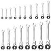 72 Tooth Swivels Head Open End Ratcheting Wrench Flexible Head For Tight Spaces Tubing Ratchet Spanner
