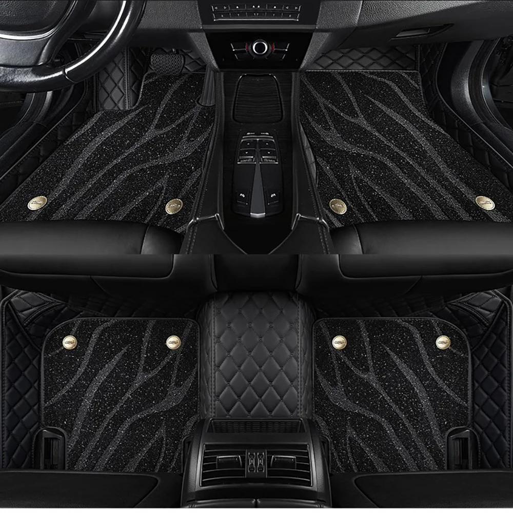 For Landrover Range Rover Velar Auto Double layer 5D Custom Car Floor Mats Carpets Foot liners car Accessories voiture