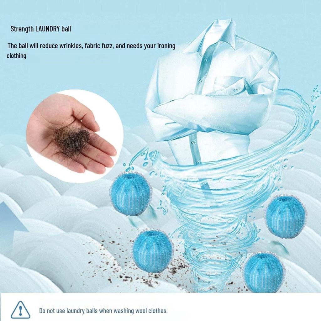 Nylon Laundry Hair Removal Balls - Anti-Tangle Washing Machine Lint Remover for Cleaning Large & Small Clothes