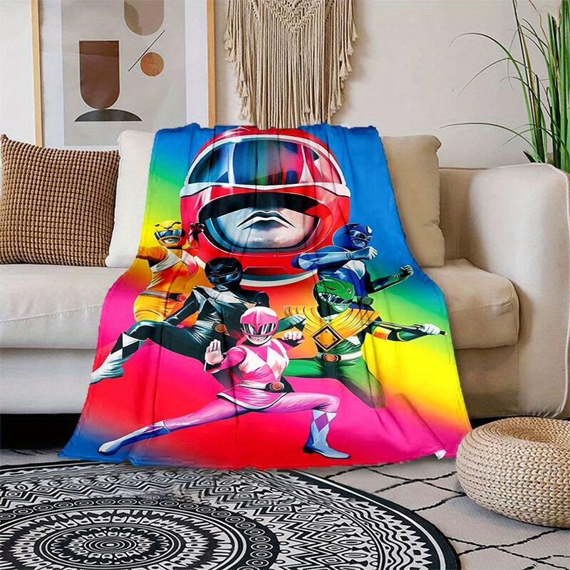 1pcPower Rangers Blanket - Soft and Comfortable for All Seasons - Perfect G