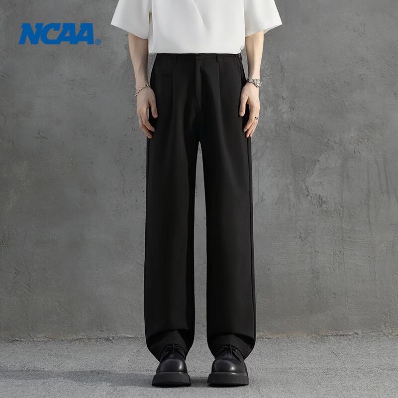 NCAA Men s Draped Anti-wrinkle Slim Straight Casual Suit Pants M