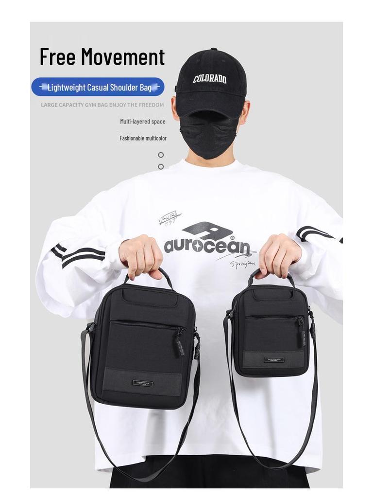Men's 2025 Summer Urban Simple Oxford Cloth Crossbody Bag