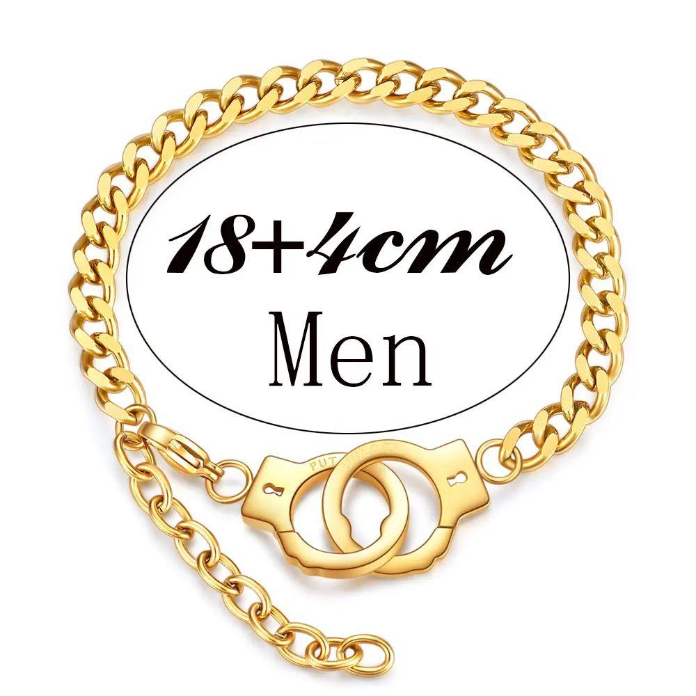 VQYSKO Simple all-in-one stainless steel couples fashion handcuff bracelet for lovers Valentine's Day gift jewelry