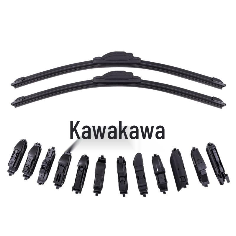 Essuie-glace avant sans armature à tête remplaçable multifonctionnel à ajustement universel