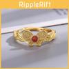 Elegant Rose Pink Butterfly Ring For Women Stylish Adjustable Fashionable Copper Jewelry
